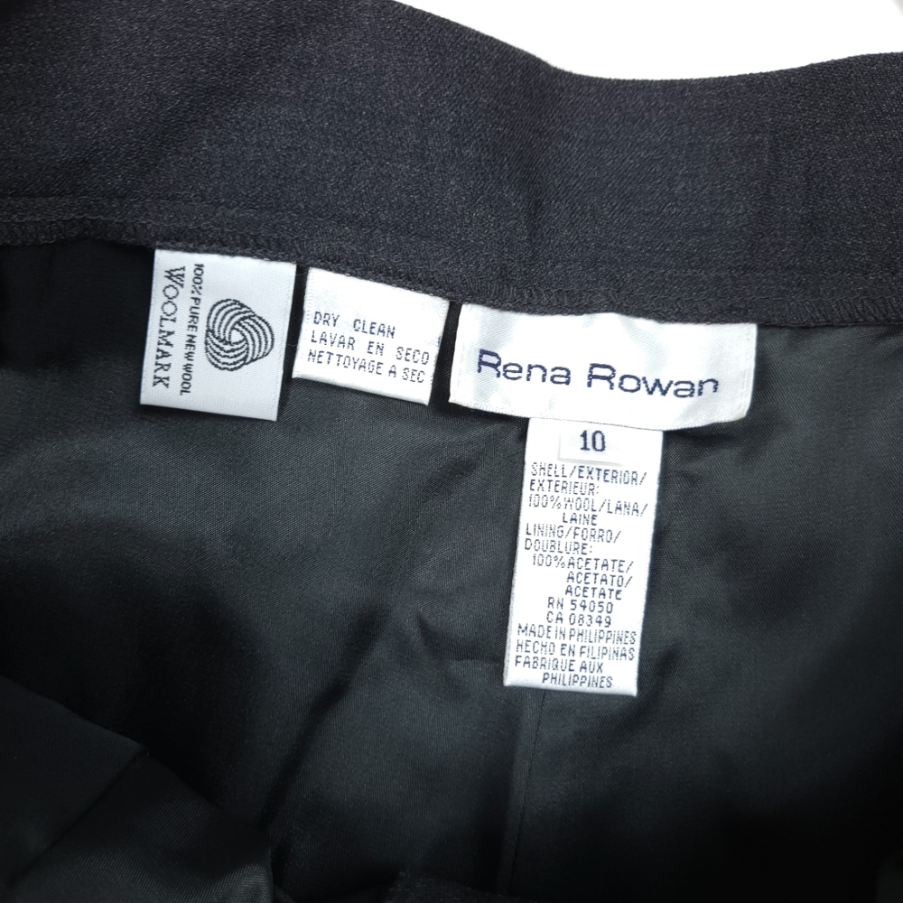 NWT Rena Rowan 100% Pure New Wool Ladies Pants - Picture 8 of 11